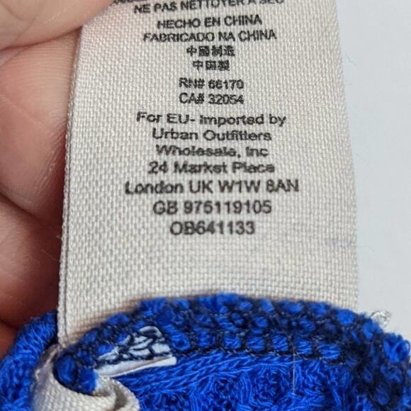 Free People We The Free Sapphire Blue Dahlia Waffle Knit Bell Sleeve Top - Picture 8 of 10